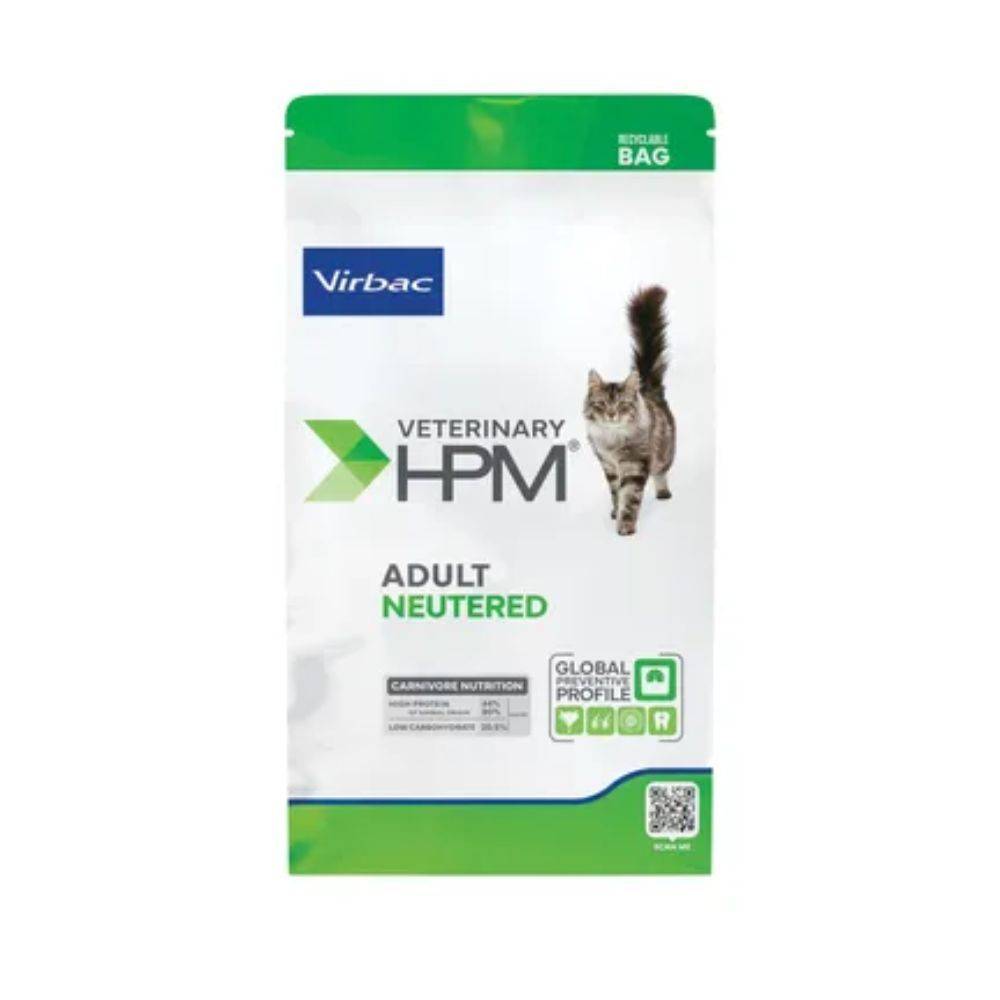 Virbac Veterinary HPM Neutered Chat – Chat stérilisé adulte 1,5 kg - Imagen 1