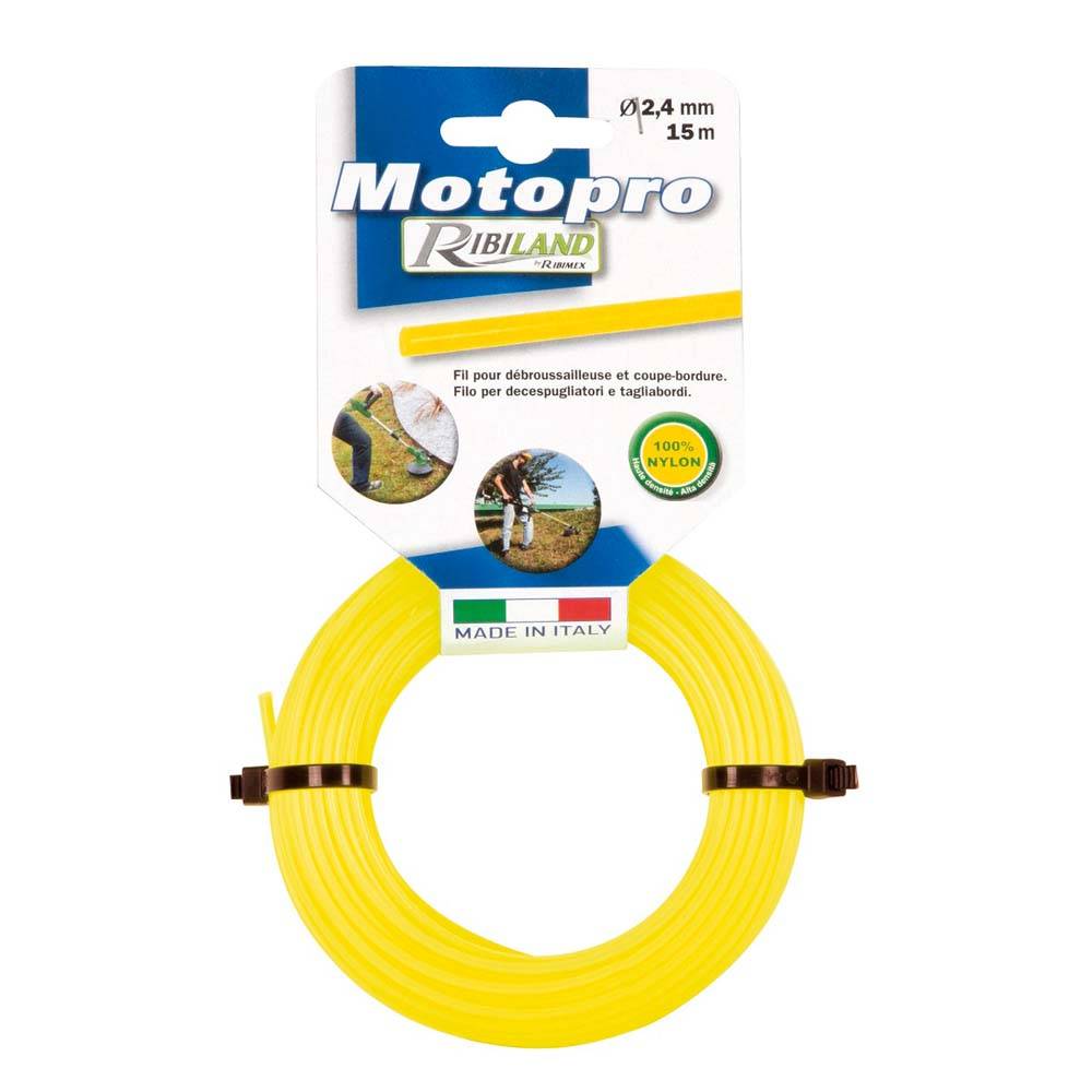 Ribimex - Fil rond pour débroussailleuse 2.4 mm, 15m