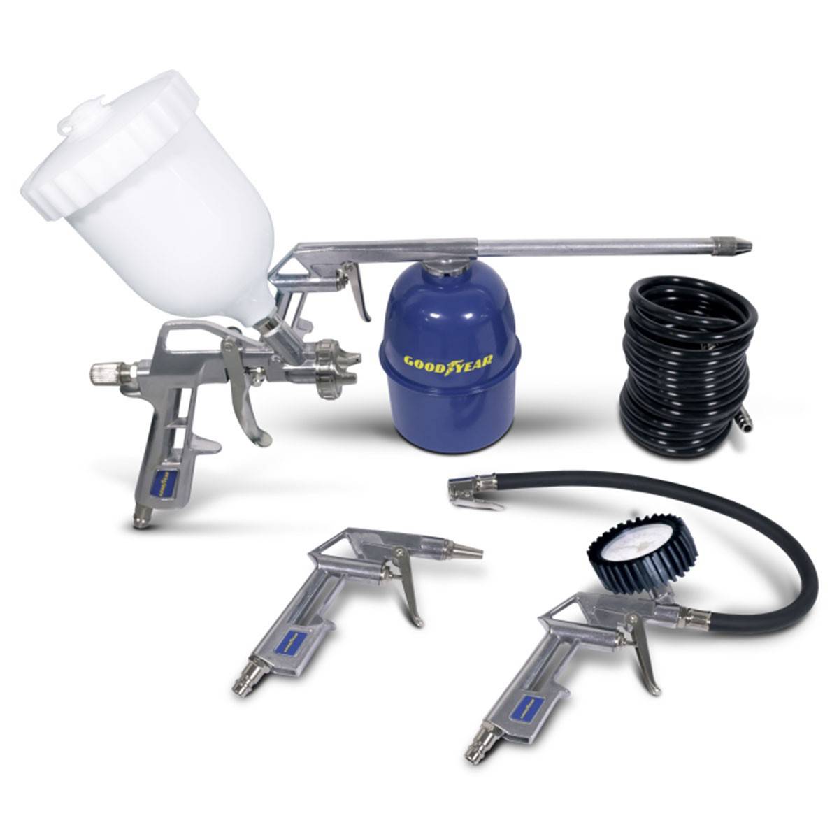 Kit 5 outils Air comprimé pour Compresseurs d'air Pression 8 bar GOODYEAR - Imagen 1