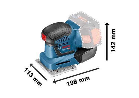 Bosch - Ponceuse vibrante - BOSCH - GSS18 V-10 - Sans batterie, ni chargeur - accessoires - L-Boxx - 06019D0202 - Image 2