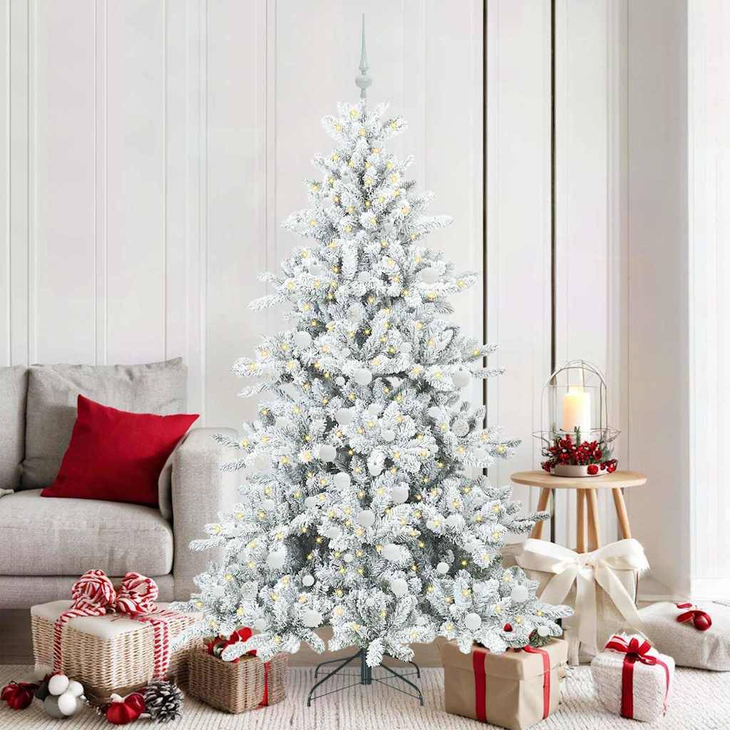 Vidaxl - Sapin de Noël Artificiel à Branches Articulées Blanc 180 cm vidaXL 3397721 - Image 1