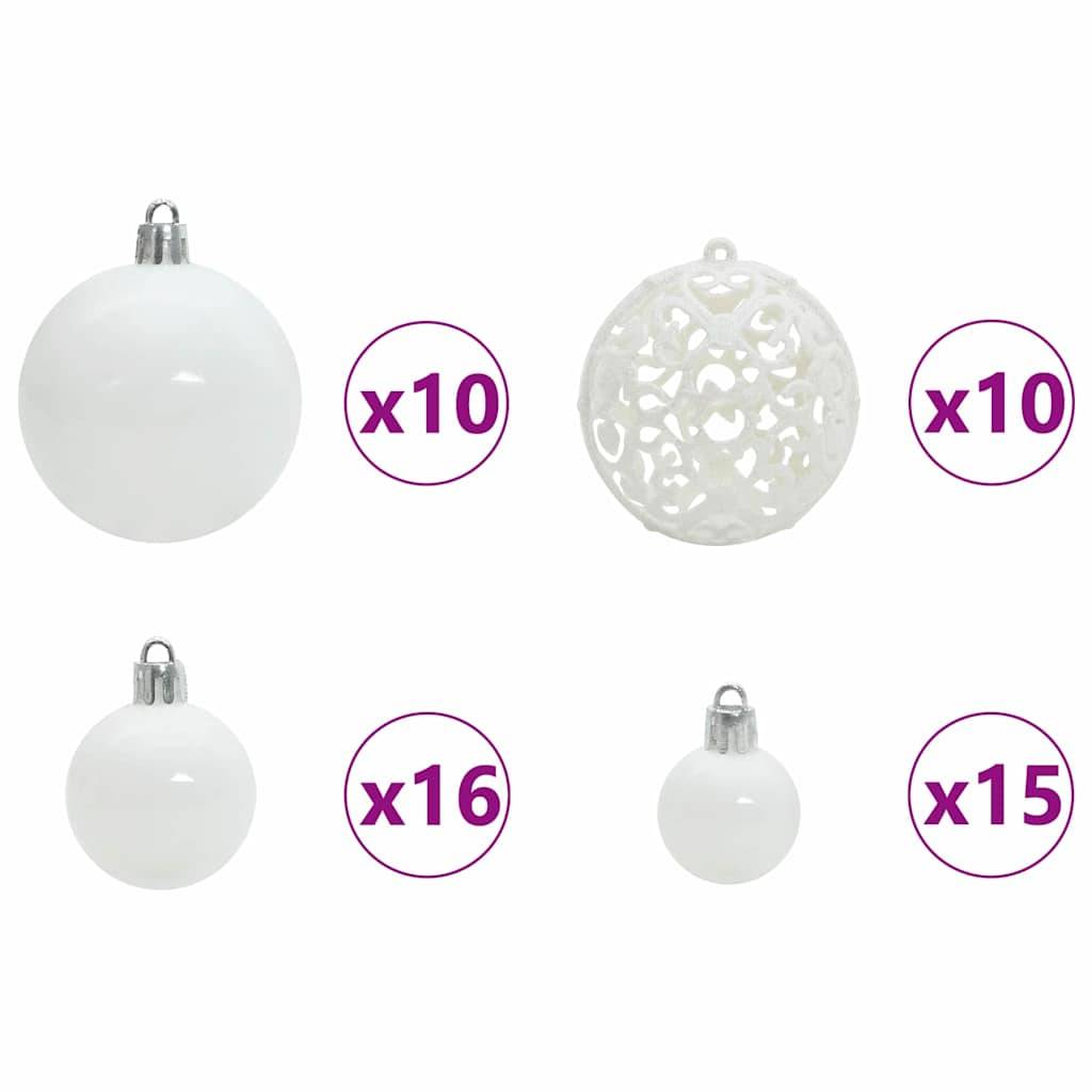 Vidaxl - Sapin de Noël Artificiel à Branches Articulées Blanc 180 cm vidaXL 3397721 - Image 9