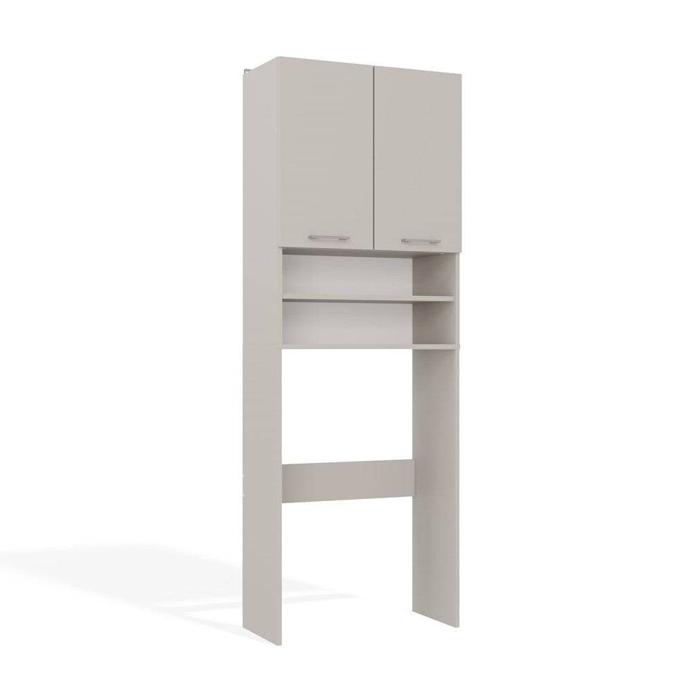 Importdistrib - Meuble pour machine à laver 180X64X30 cm beige - Image 10