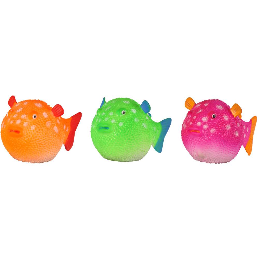 1 Poisson globe fluo decoration aquarium 8 cm x 4.5 cm couleur aleatoire - Imagen 4