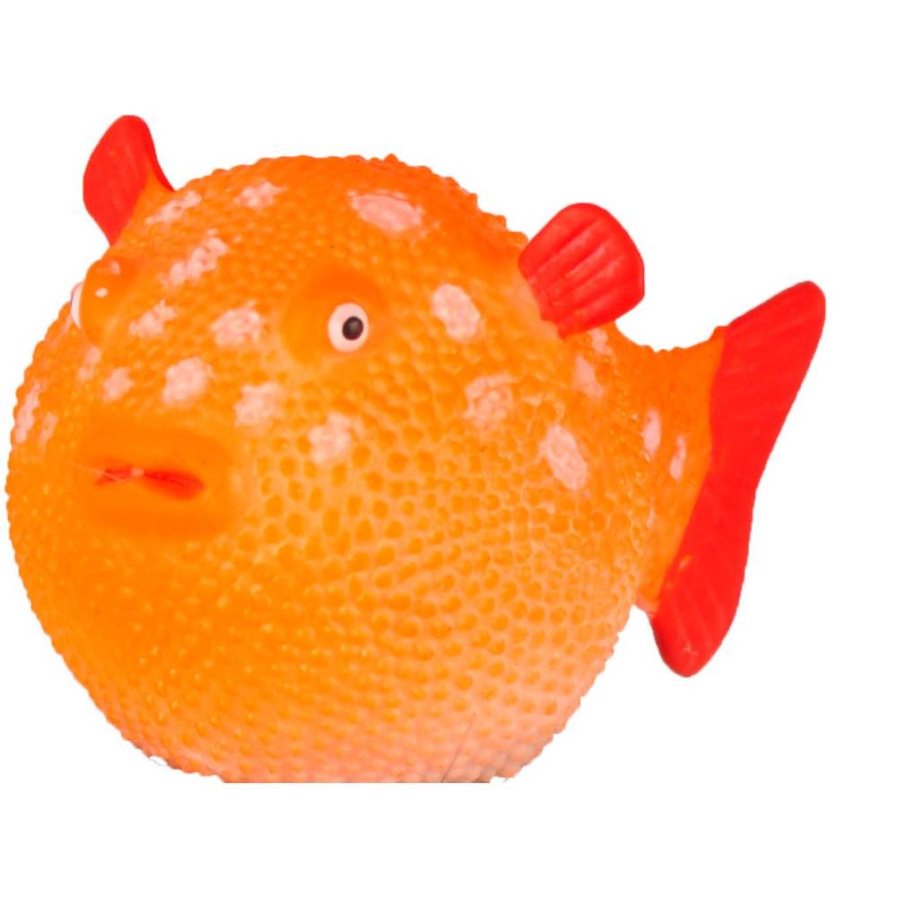 1 Poisson globe fluo decoration aquarium 8 cm x 4.5 cm couleur aleatoire - Imagen 1