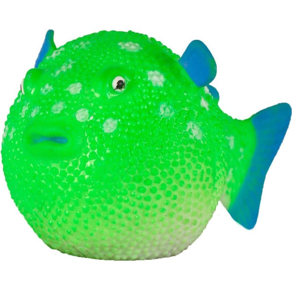 1 Poisson globe fluo decoration aquarium 8 cm x 4.5 cm couleur aleatoire - Imagen 2
