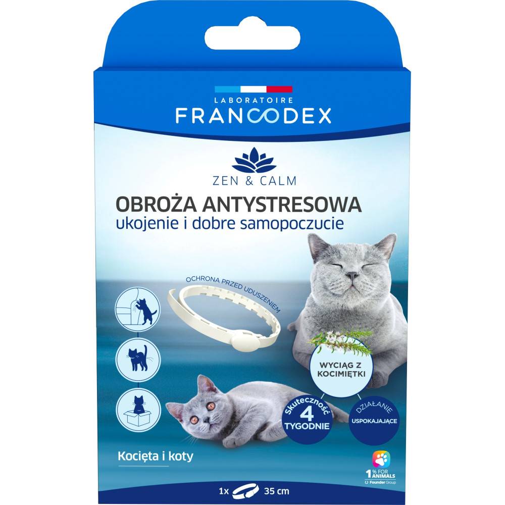 Francodex - Collier Anti-Stress apaisement et bien-être pour chatons et chats - Imagen 4