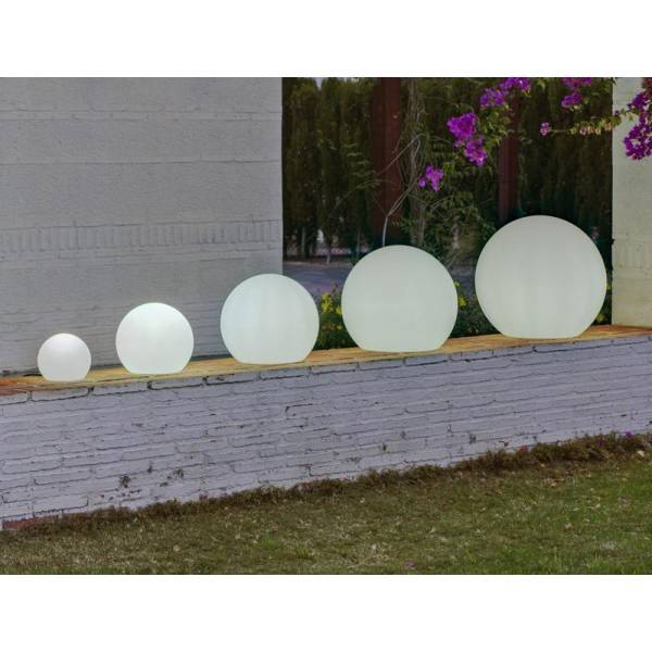 Boule lumineuse extérieur solaire et rechargeable BULY 50 blanche sans fil LED RGBW 128 couleurs IP65 - Image 4