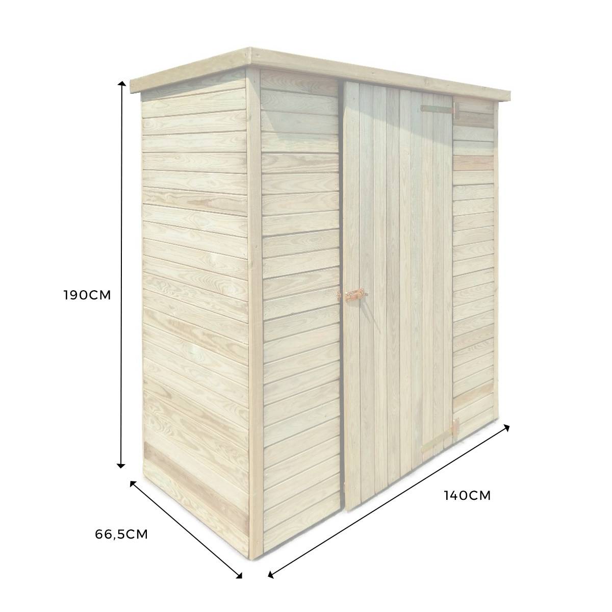 Abri de jardin en bois Marie 0.92 m² - Cémonjardin - Imagen 4