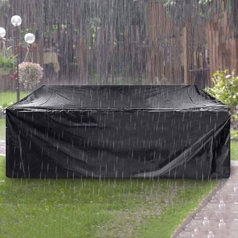IntiMeg - Housse Salon de Jardin, Housse Table de Jardin 210TD Tissu Oxford Imperméable Anti-UV Bâche Salon de Jardin Housse de Protection pour Tables IntiMeg - Image 3