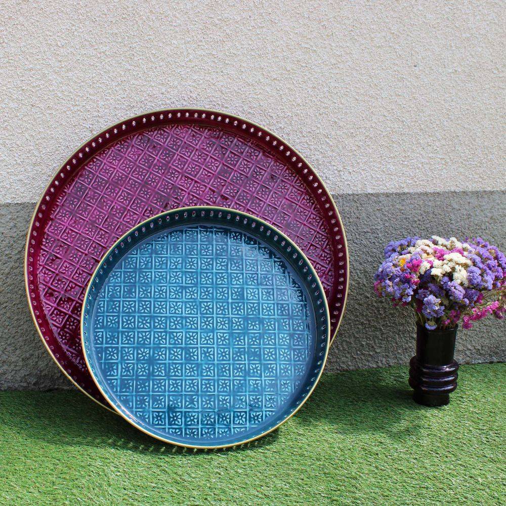 Bazardeluxe - Plateau en métal Jali 45 cm - Imagen 3
