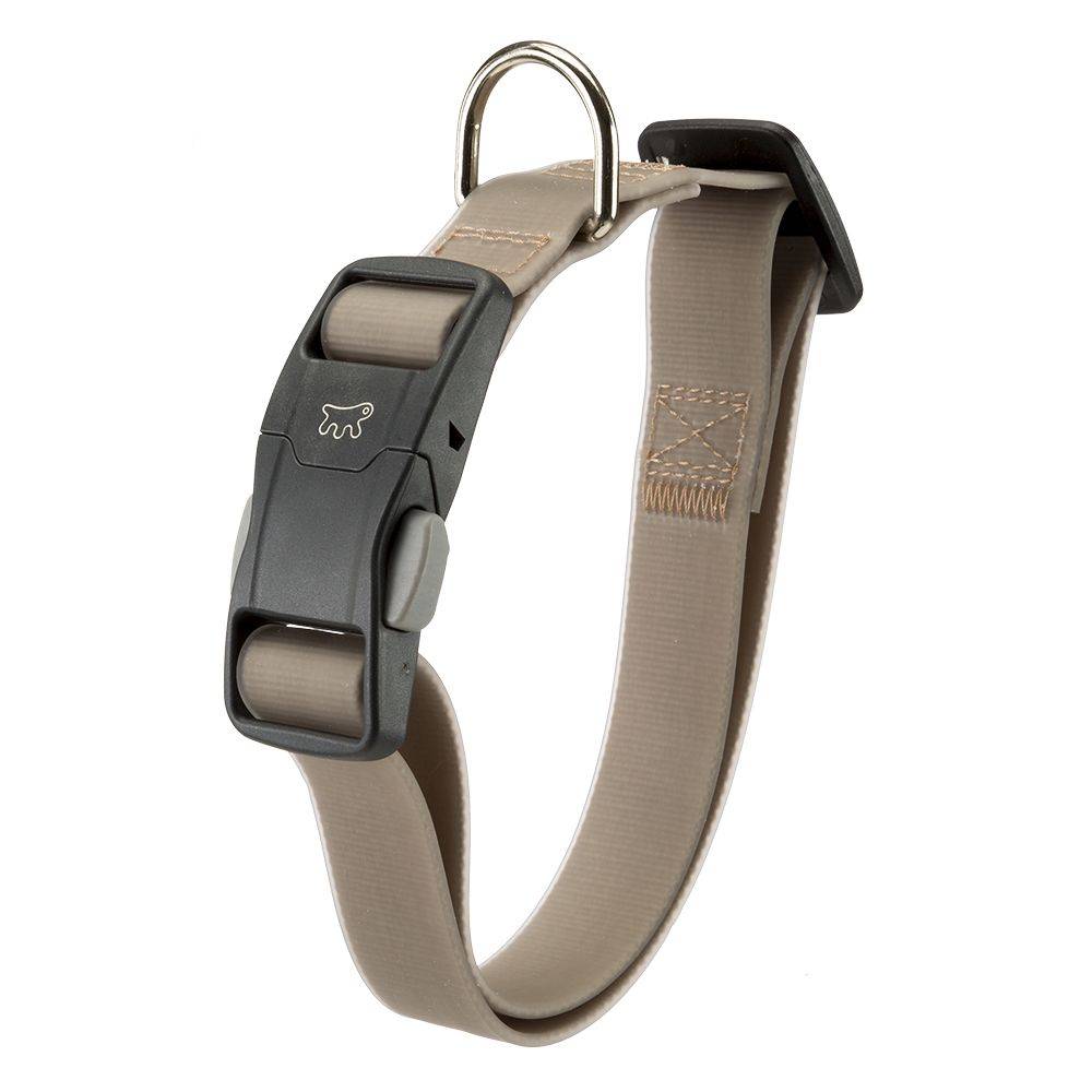 Ferplast - Collier pour Chiens EVOLUTION C16/44 avec Boucle Magnétique, Hypoallergénique, Lavable, Taupe - Imagen 1