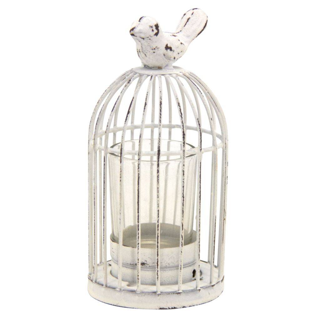 Aubry Gaspard - Photophore cage en métal laqué vieilli (Lot de 6) - Imagen 2