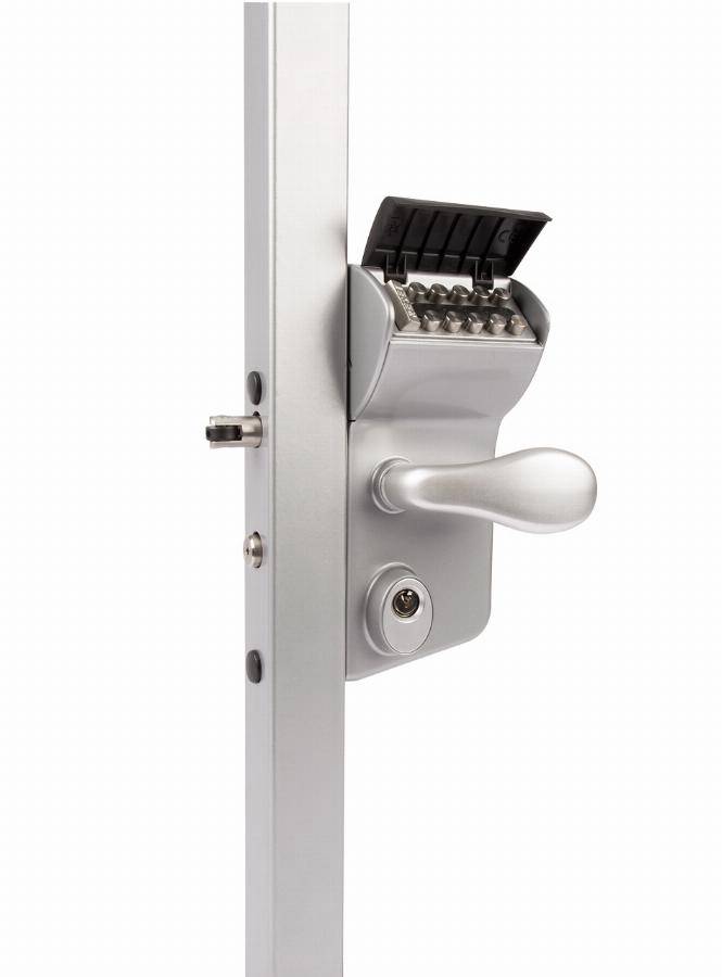 Serrure à code mécanique LOCINOX pour portail battant - LMKQ 4040 V2L ZILV - Imagen 1