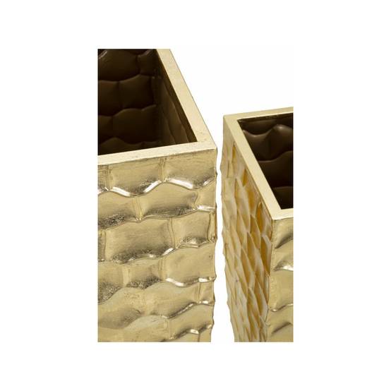 Lot de 3 Vases en Métal "Glody" 94cm Or - Image 3