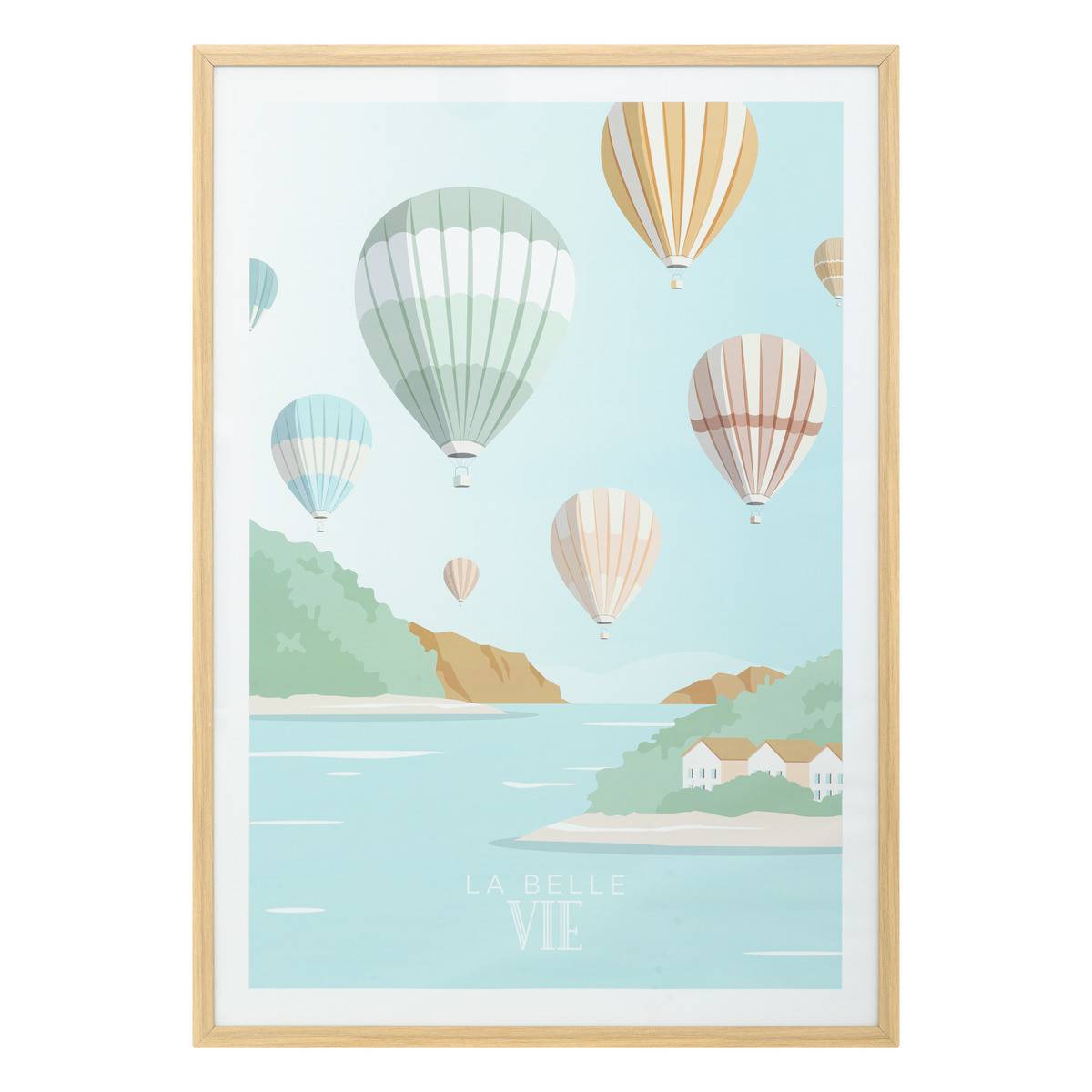 Atmosphera - Affiche encadrée & sous-verre La Belle Vie 50 x 70 cm - Imagen 1
