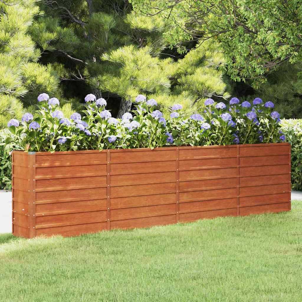 ComfortXL - Carré potager haut en acier Corten pour potager confortable 320x40x77cm – ComfortXL Outdoor Living