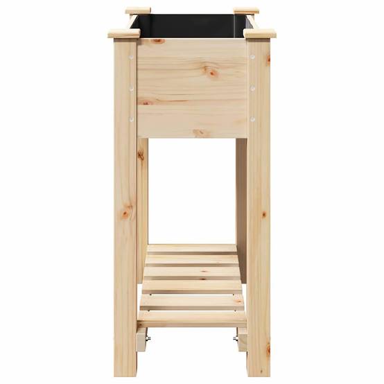 Cache-pot, Pot De Fleurs avec étagère Beige 71 x 37 x 76.5 cm g373 - Image 6