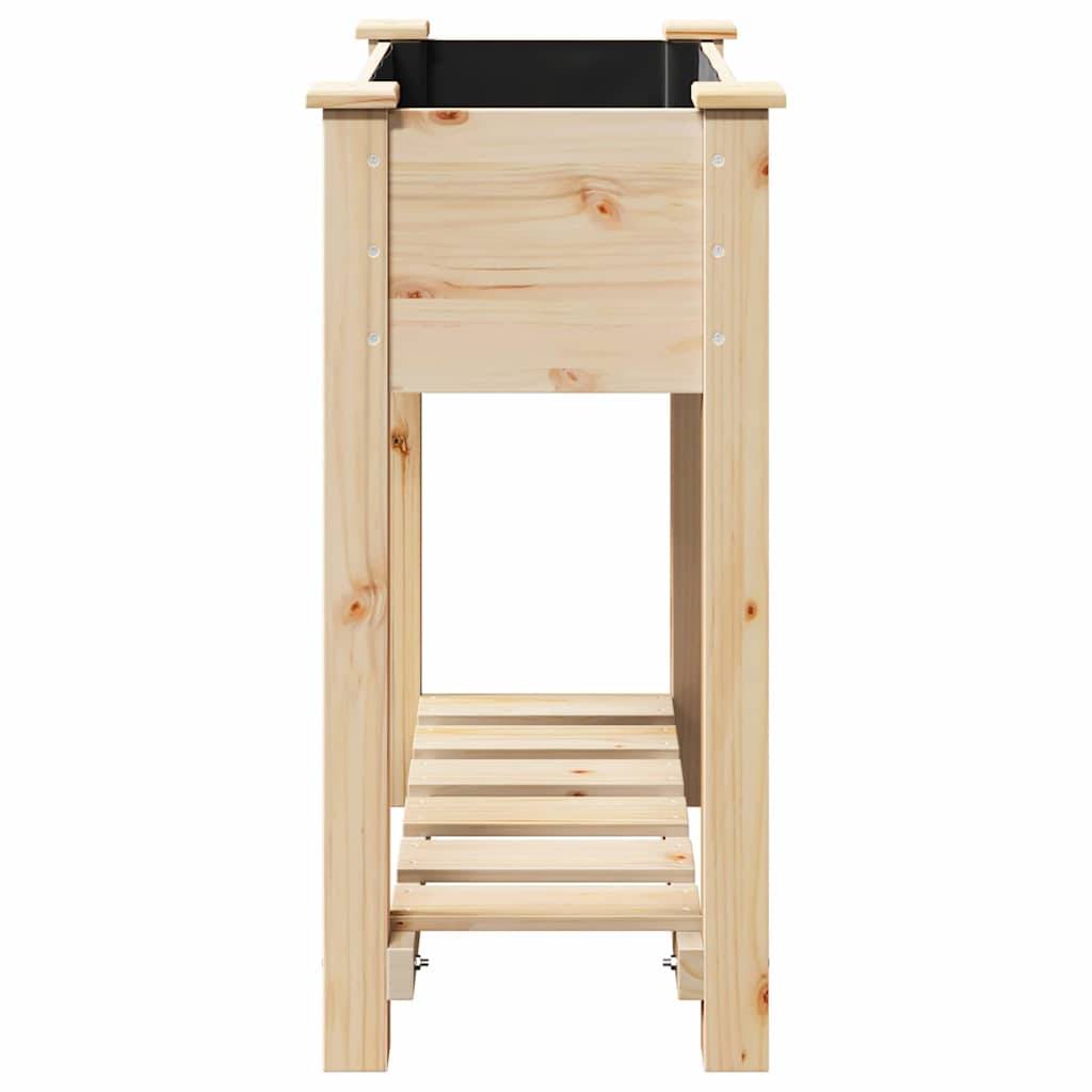 Cache-pot, Pot De Fleurs avec étagère Beige 71 x 37 x 76.5 cm g373 - Image 6
