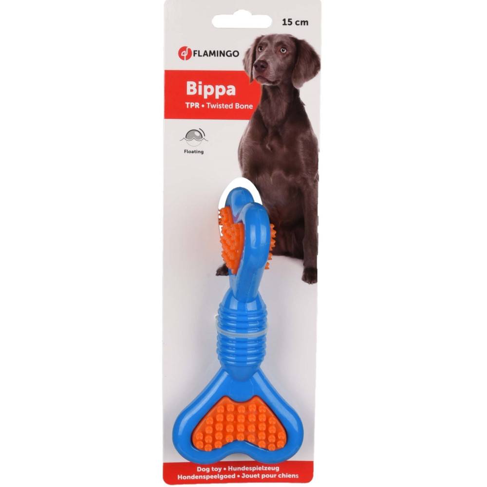 Flamingo - Flamingo - Jouet pour chien Bippa os torsadé à mâcher 15 cm TPR couleur aléatoire - Imagen 6