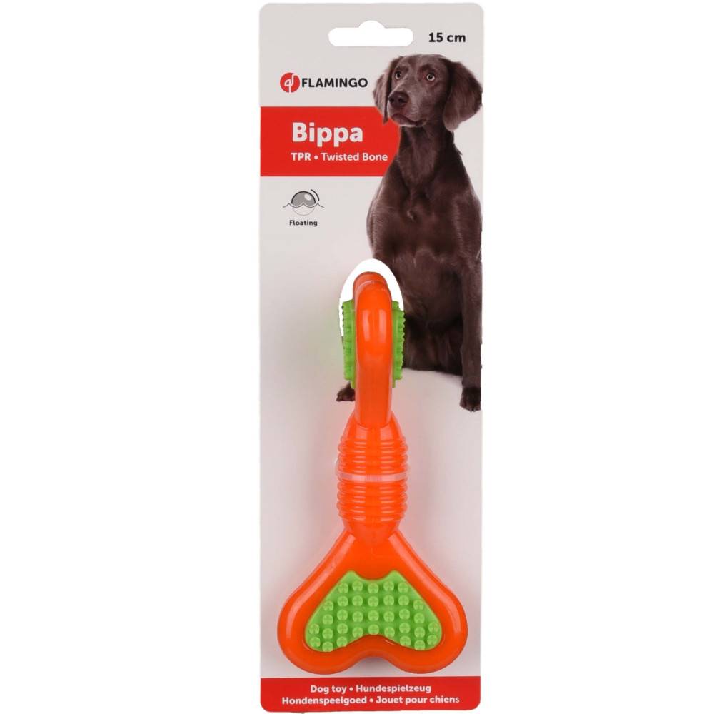 Flamingo - Flamingo - Jouet pour chien Bippa os torsadé à mâcher 15 cm TPR couleur aléatoire - Imagen 5