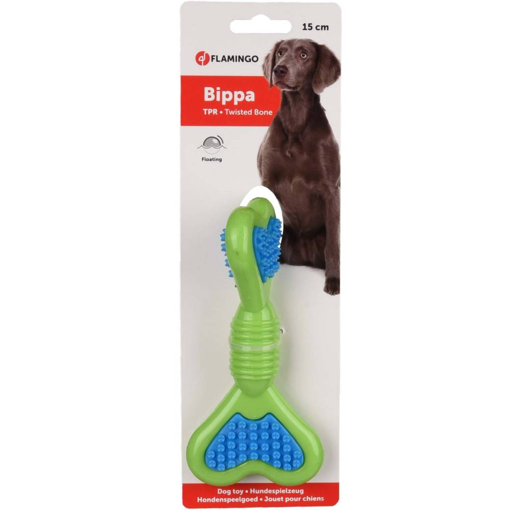Flamingo - Flamingo - Jouet pour chien Bippa os torsadé à mâcher 15 cm TPR couleur aléatoire - Imagen 4