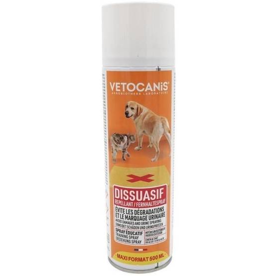 Vaporisateur dissuasif anti-chien et chat, intérieur et extérieur, 500 ml - VETOCANIS - Image 1