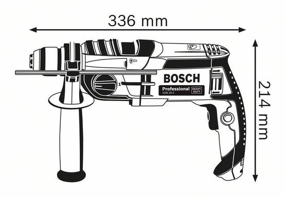 Bosch - Perceuse à percussion GSB 20-2 BOSCH 850W + L-Case - 060117B400 - Image 3