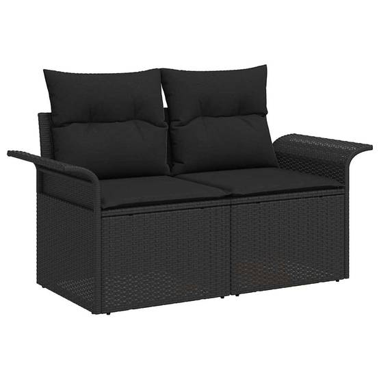 ComfortXL - Salon de Jardin 6 Pièces Polyrotin avec Table Hauteur Réglable et Rangement Intégré Noir – ComfortXL Outdoor Living - Image 6