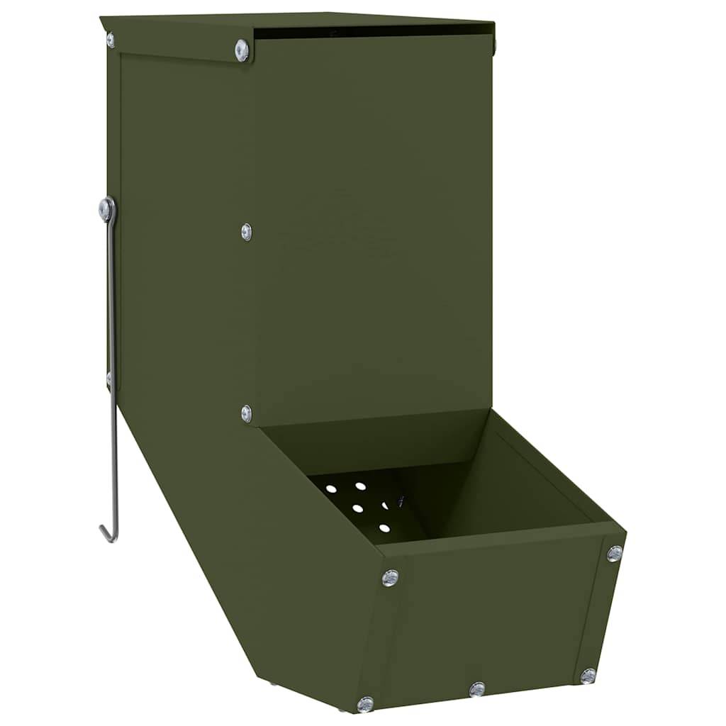 Distributeur Aliments Lapin Acier 1kg Jardin Durable Vert - ComfortXL Outdoor Living - Image 2