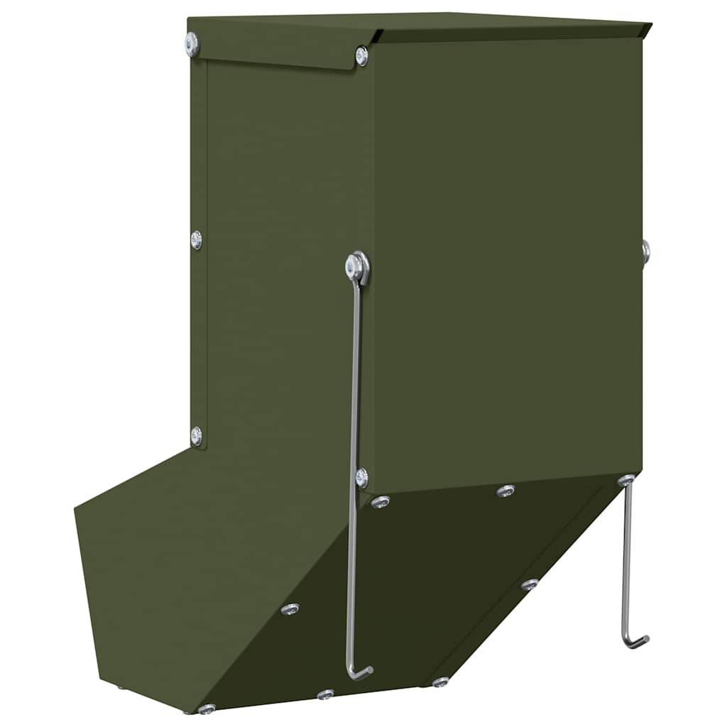 Distributeur Aliments Lapin Acier 1kg Jardin Durable Vert - ComfortXL Outdoor Living - Image 9