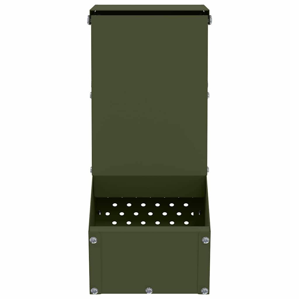 Distributeur Aliments Lapin Acier 1kg Jardin Durable Vert - ComfortXL Outdoor Living - Image 4