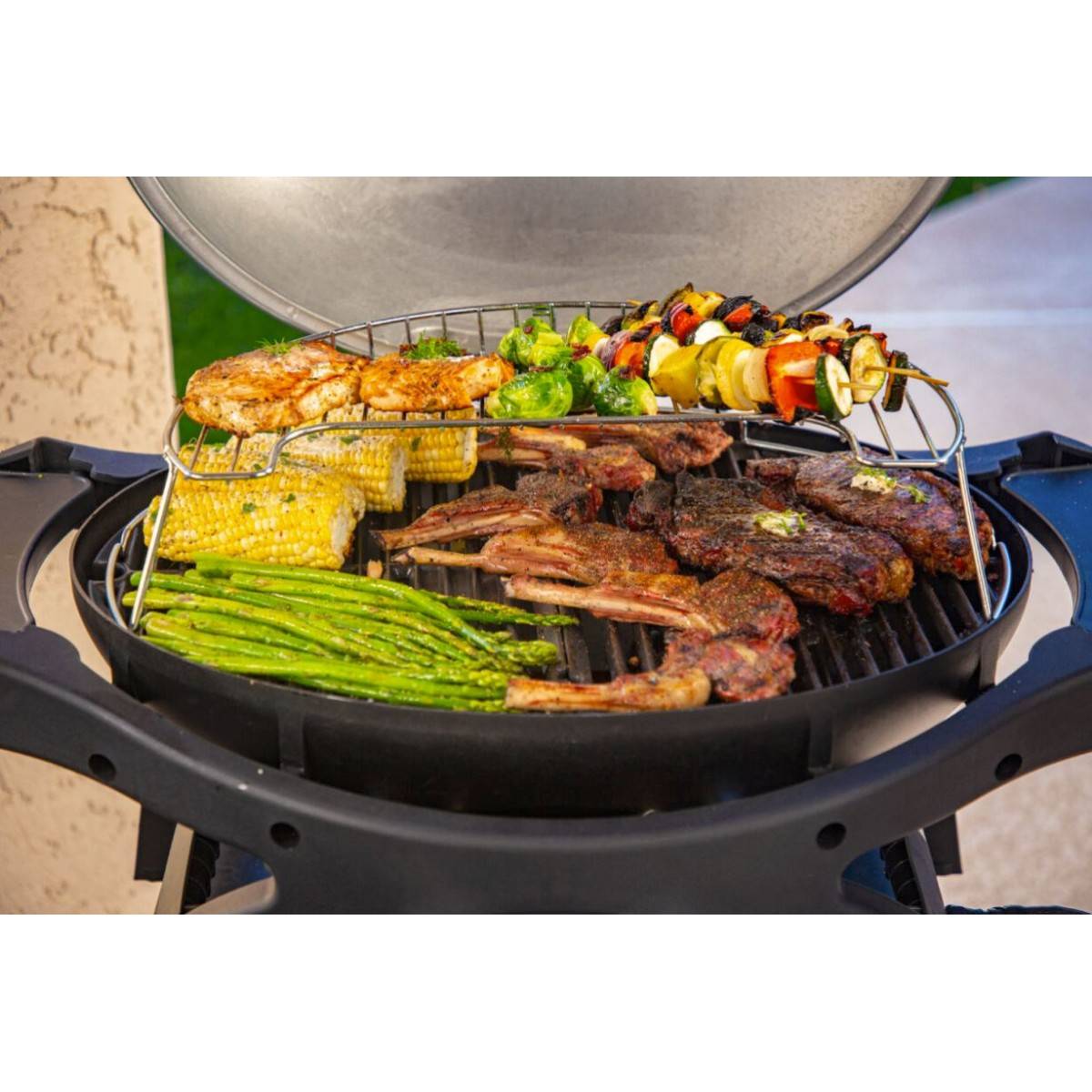 Barbecue à Gaz portable 5200W Grille de cuisson fonte émaillée 58 x 42.5 cm 2 Bruleurs PIT BOSS - Imagen 3
