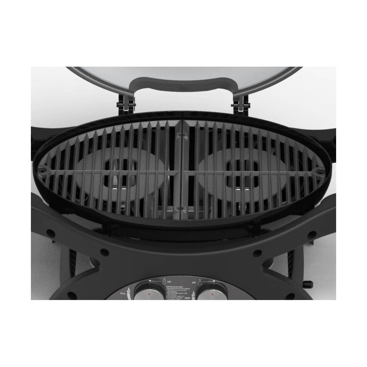 Barbecue à Gaz portable 5200W Grille de cuisson fonte émaillée 58 x 42.5 cm 2 Bruleurs PIT BOSS - Imagen 7