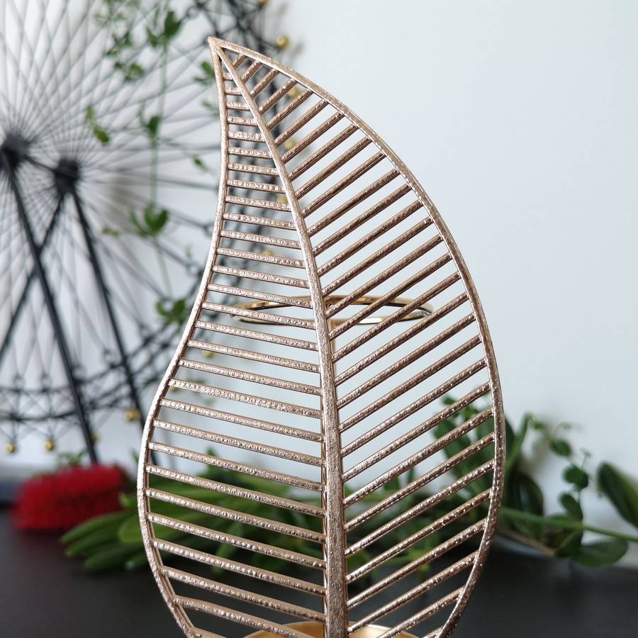 Brûle Parfum Palme - Brûleur Cire Parfumée – Diffuseur Parfum d'Ambiance – Bougeoir en Céramique et Métal - Haut: 20 cm - Zen'Arôme - Image 10