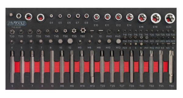 Composition d'outils 6 tiroirs pour servante KS TOOLS - 455 pièces - 714.0452 - Imagen 2