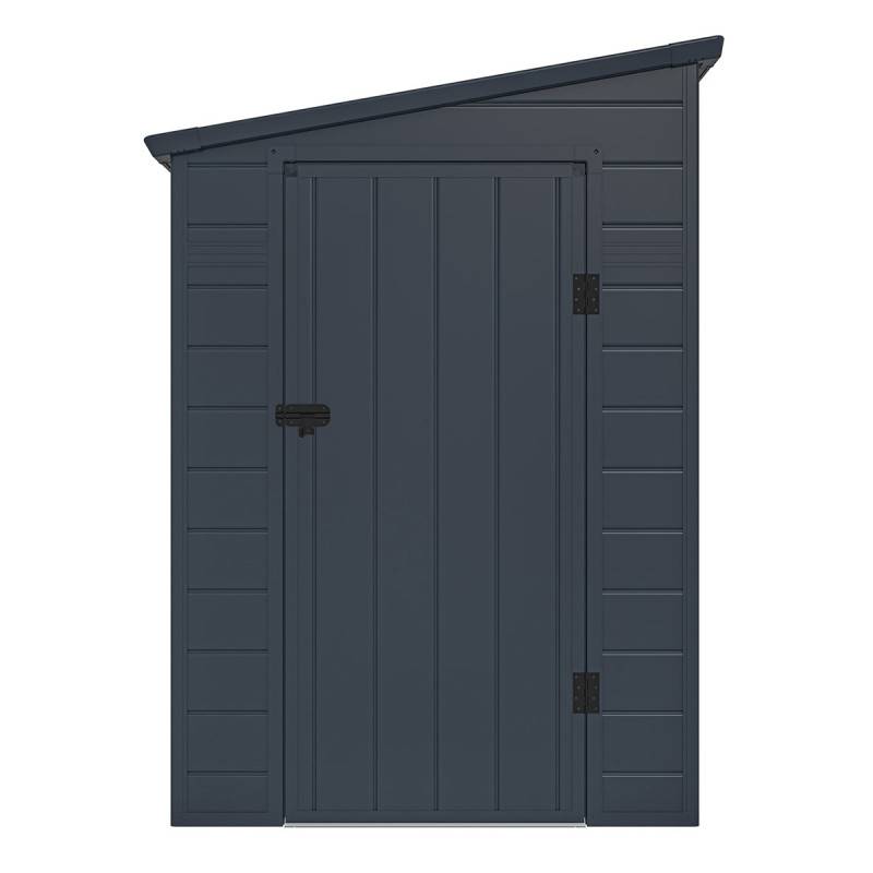 Abri de jardin adossé résine anthracite 3,55m² avec kit de fondation Jôbu - Image 6