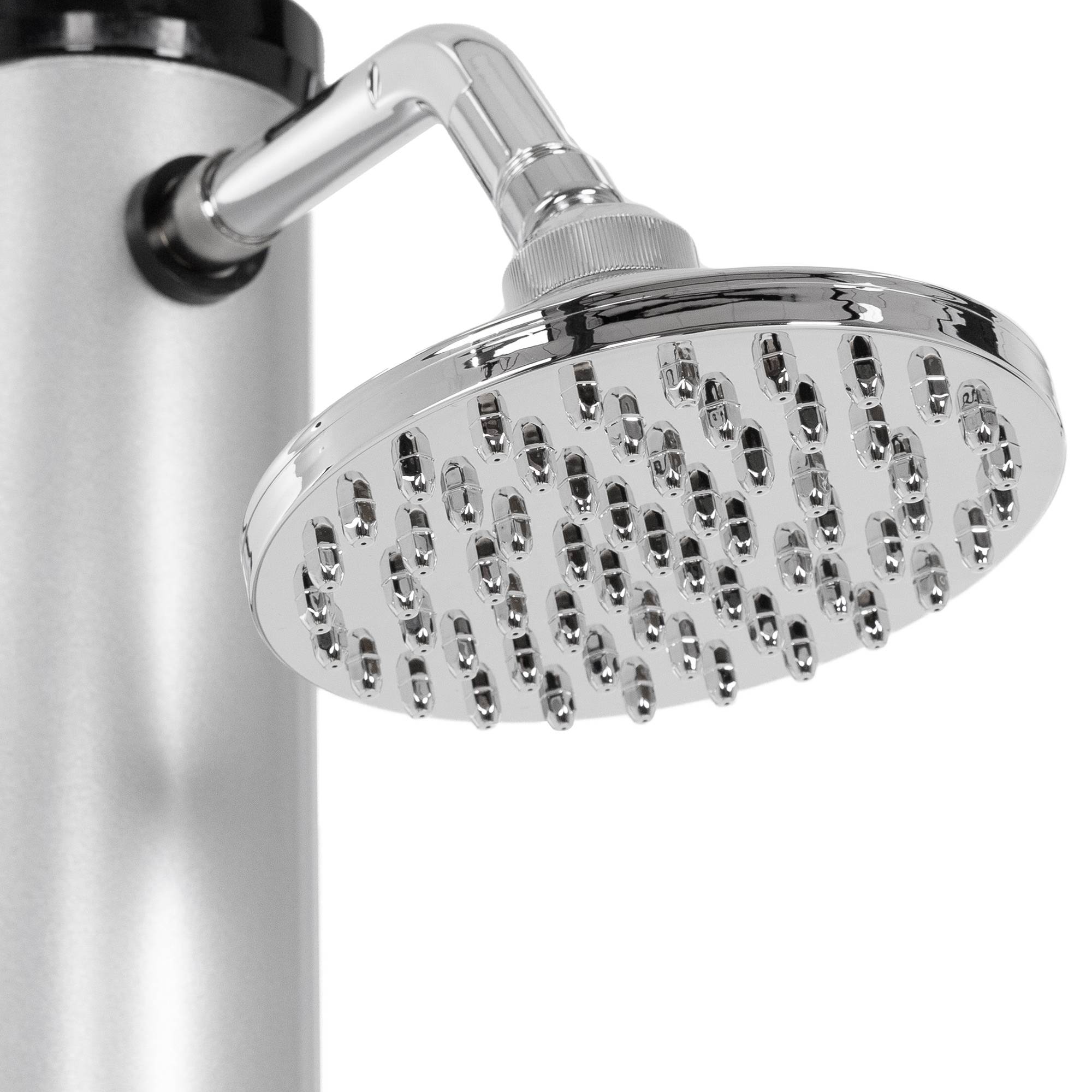 Ml-Design - Douche solaire d'extérieur 35L avec douche à pied et pomme de douche noir/argent - Imagen 3