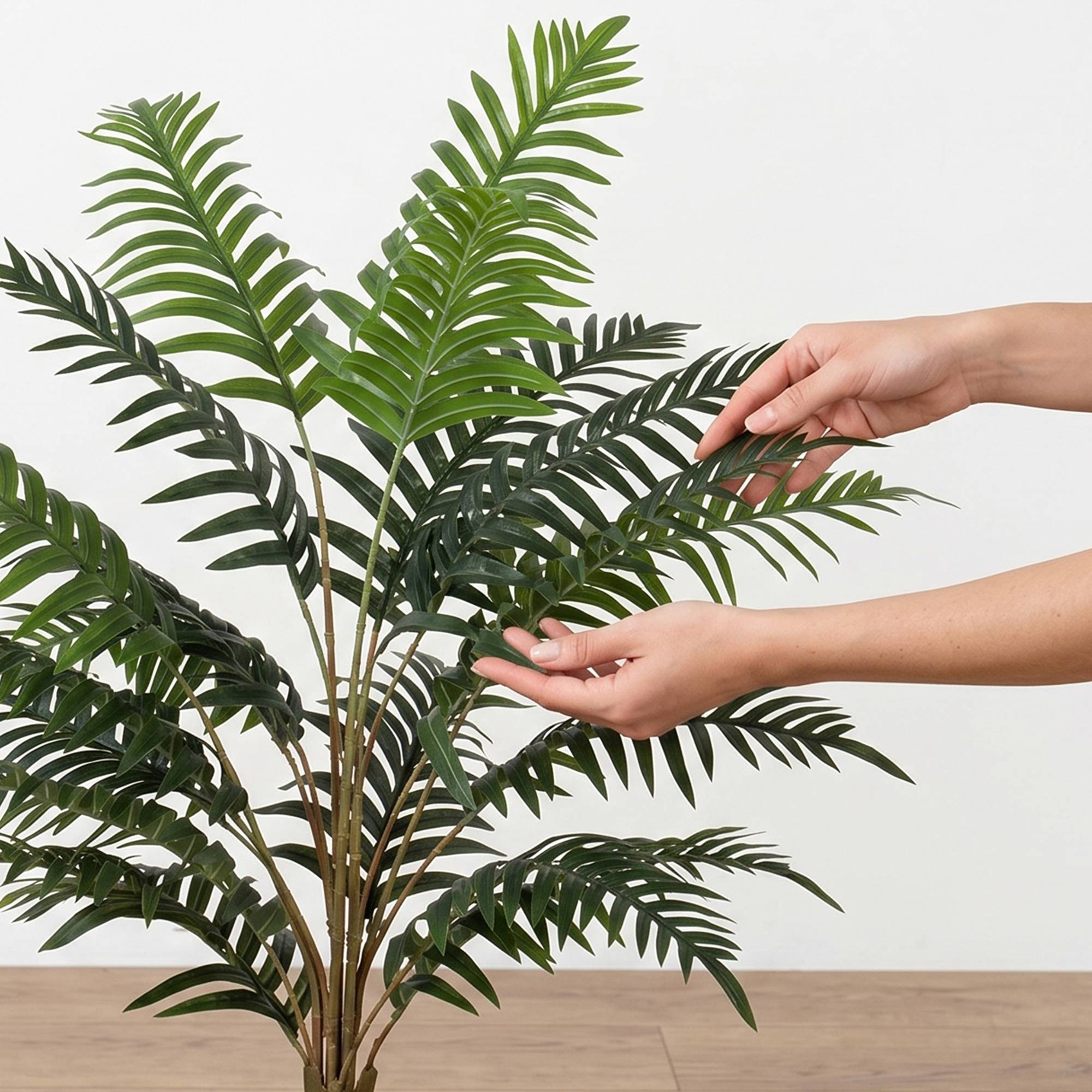 Plante artificielle intérieure 90 cm fougère arbre artificiel en pot avec branches flexibles, intérieure et extérieure - Image 10