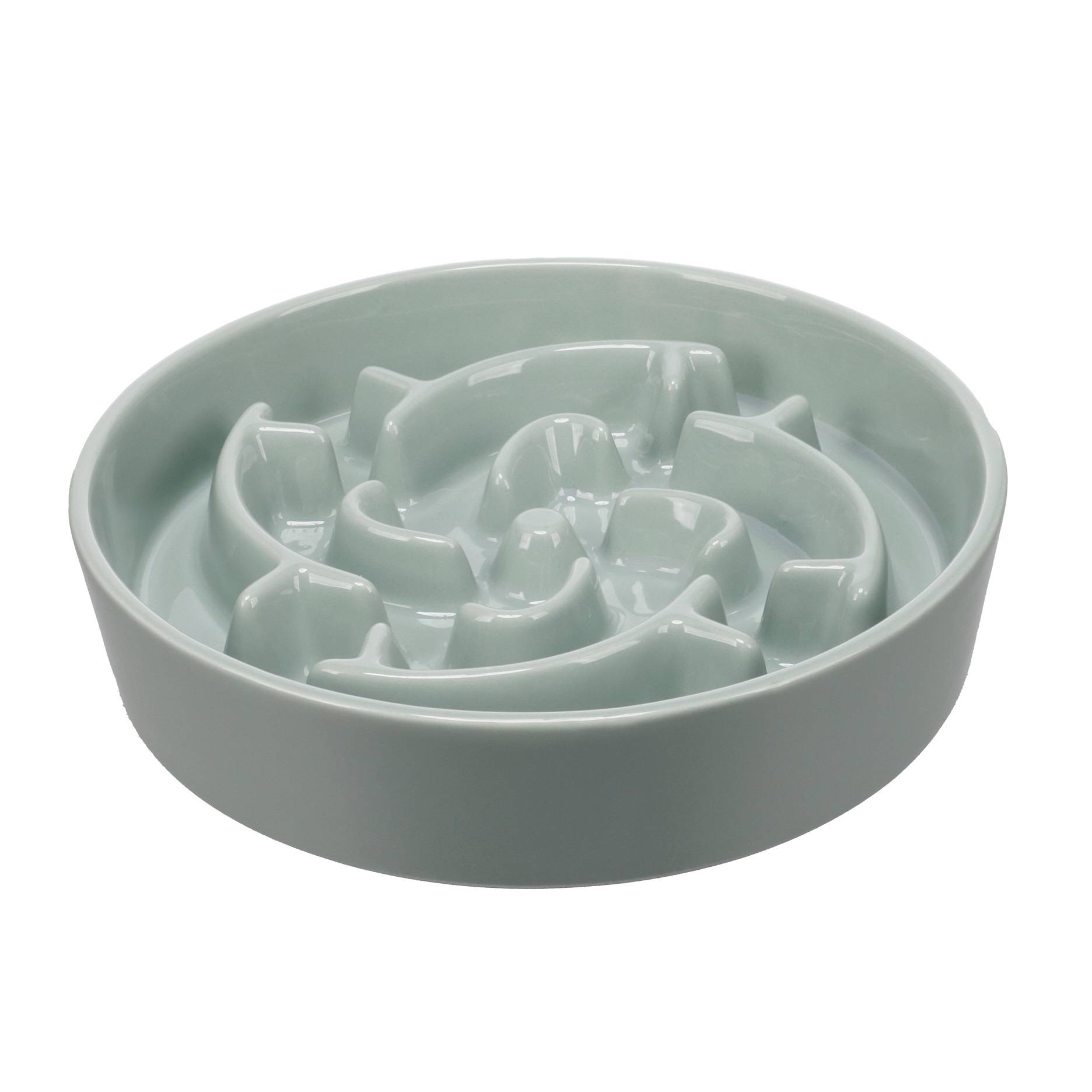 Eden - Gamelle ronde anti glouton pour chien Sena vert menthe - Image 1