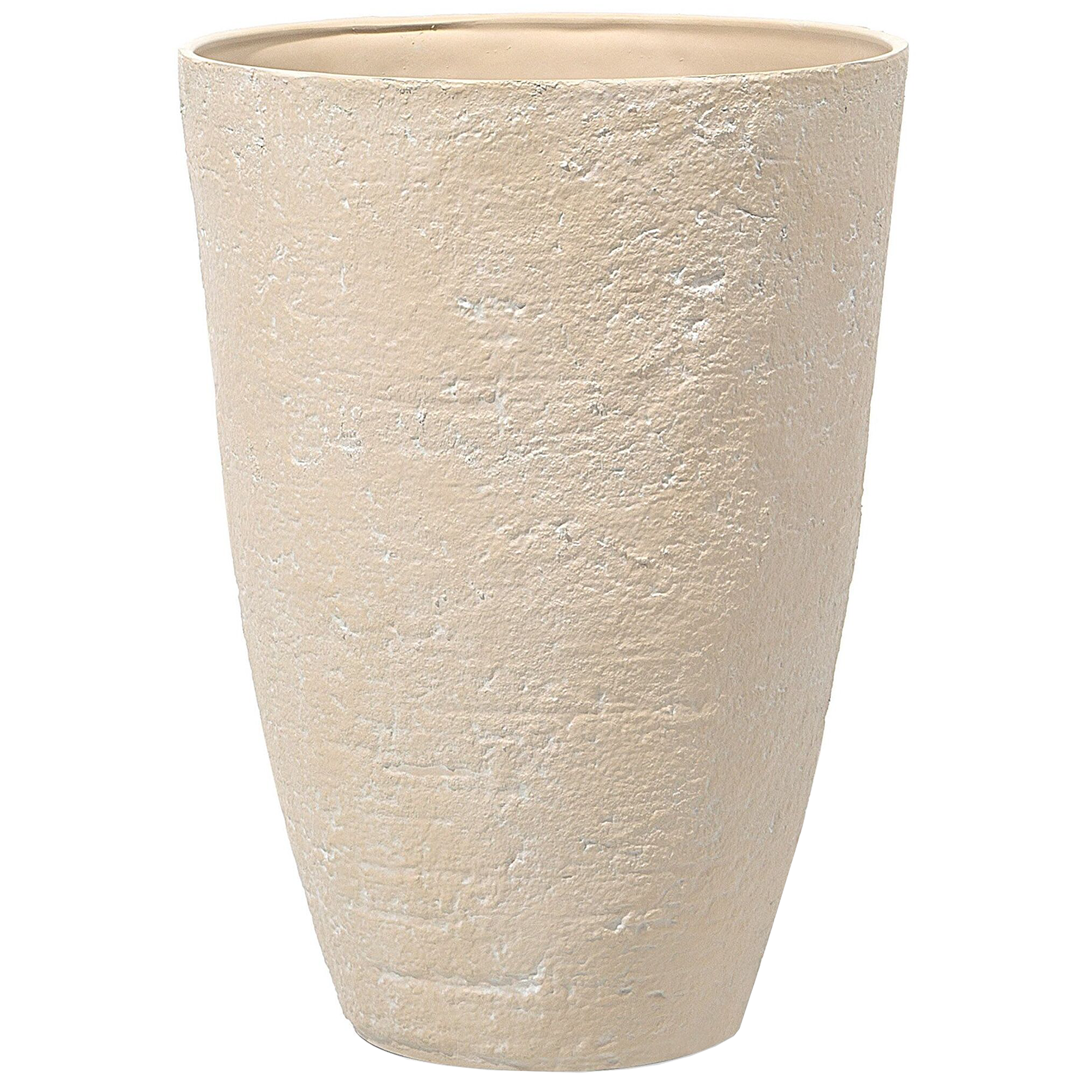 Beliani - Cache-pot d'extérieur Fibre d'argile Beige CAMIA - Beliani - Imagen 4