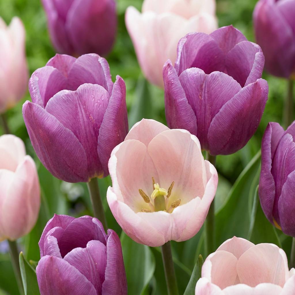 La Green Touch - Tulipe Macron en mélange - 24 bulbes - Image 1