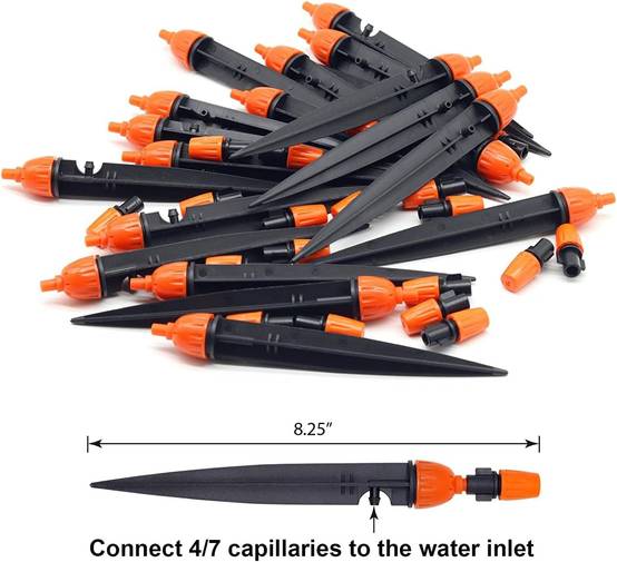 Arrosage automatique,Goutteur réglable à 360° - Système d'arrosage automatique pour jardin,irrigation goutte à goutte, 20 pièces-Lytech - Image 6