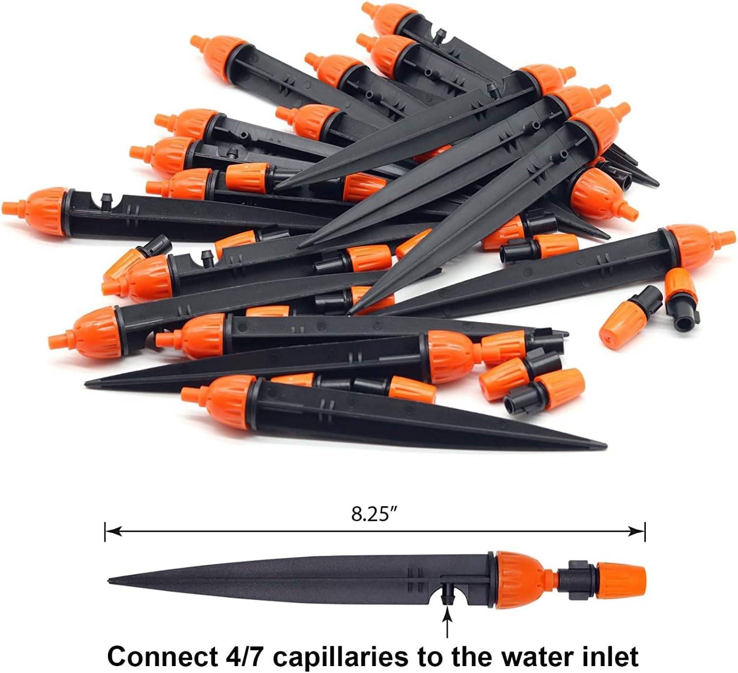 Arrosage automatique，Goutteur réglable à 360° - Système d'arrosage automatique pour jardin，irrigation goutte à goutte, 20 pièces-Lytech - Image 6