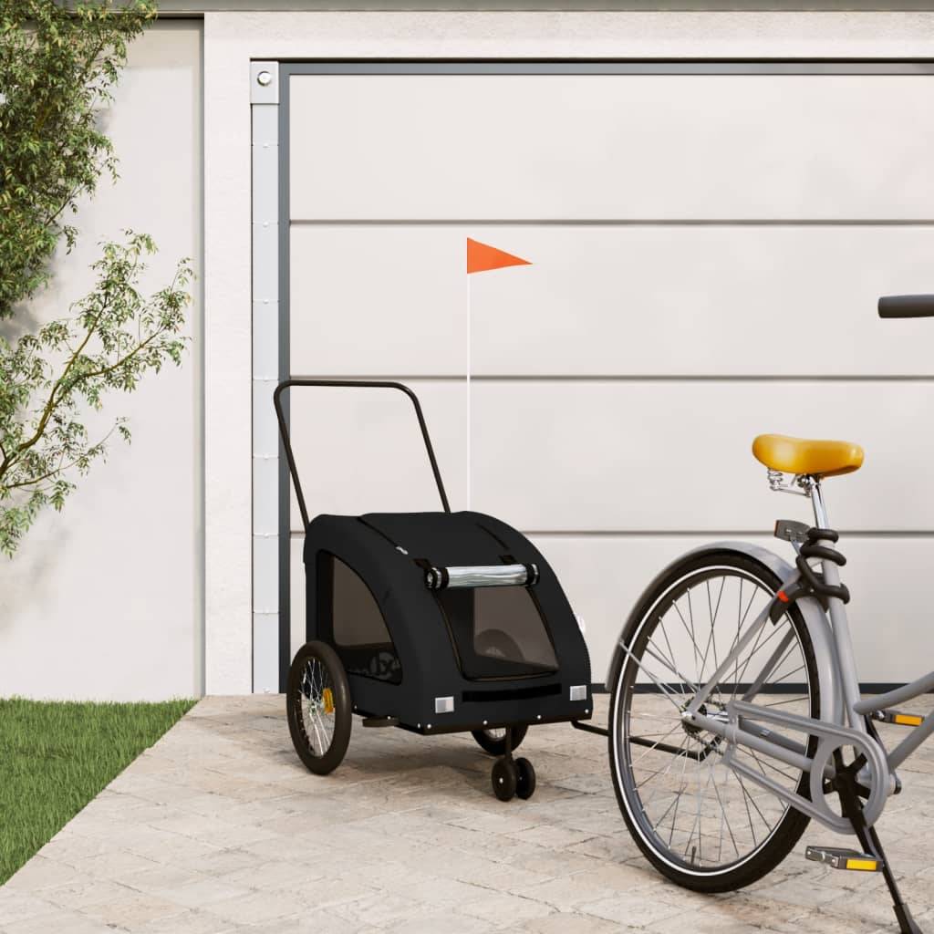 Remorque Vélo Chien 45kg en Acier pour Transport Polyvalent Noir – ComfortXL Pet Living - Image 1