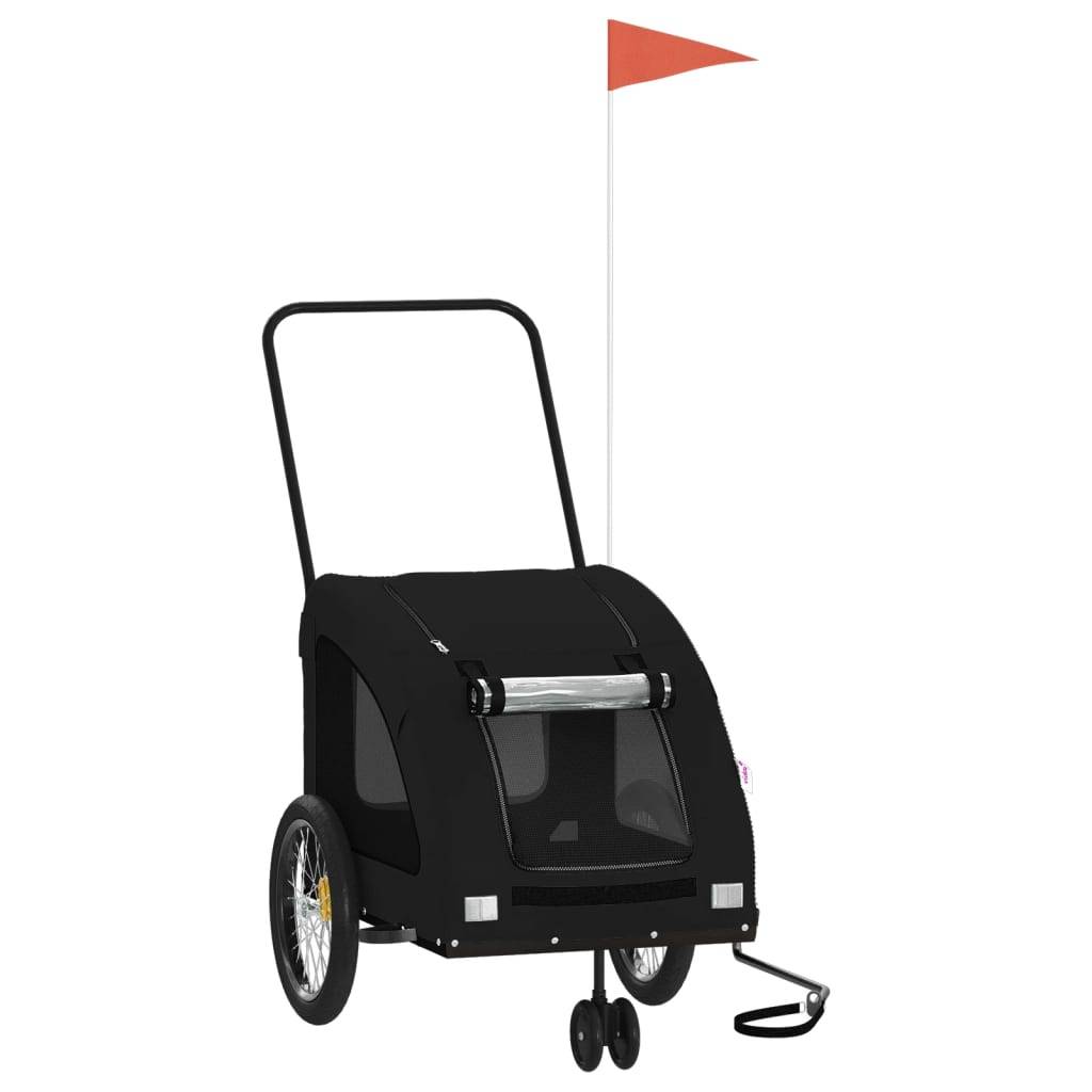 Remorque Vélo Chien 45kg en Acier pour Transport Polyvalent Noir – ComfortXL Pet Living - Image 2