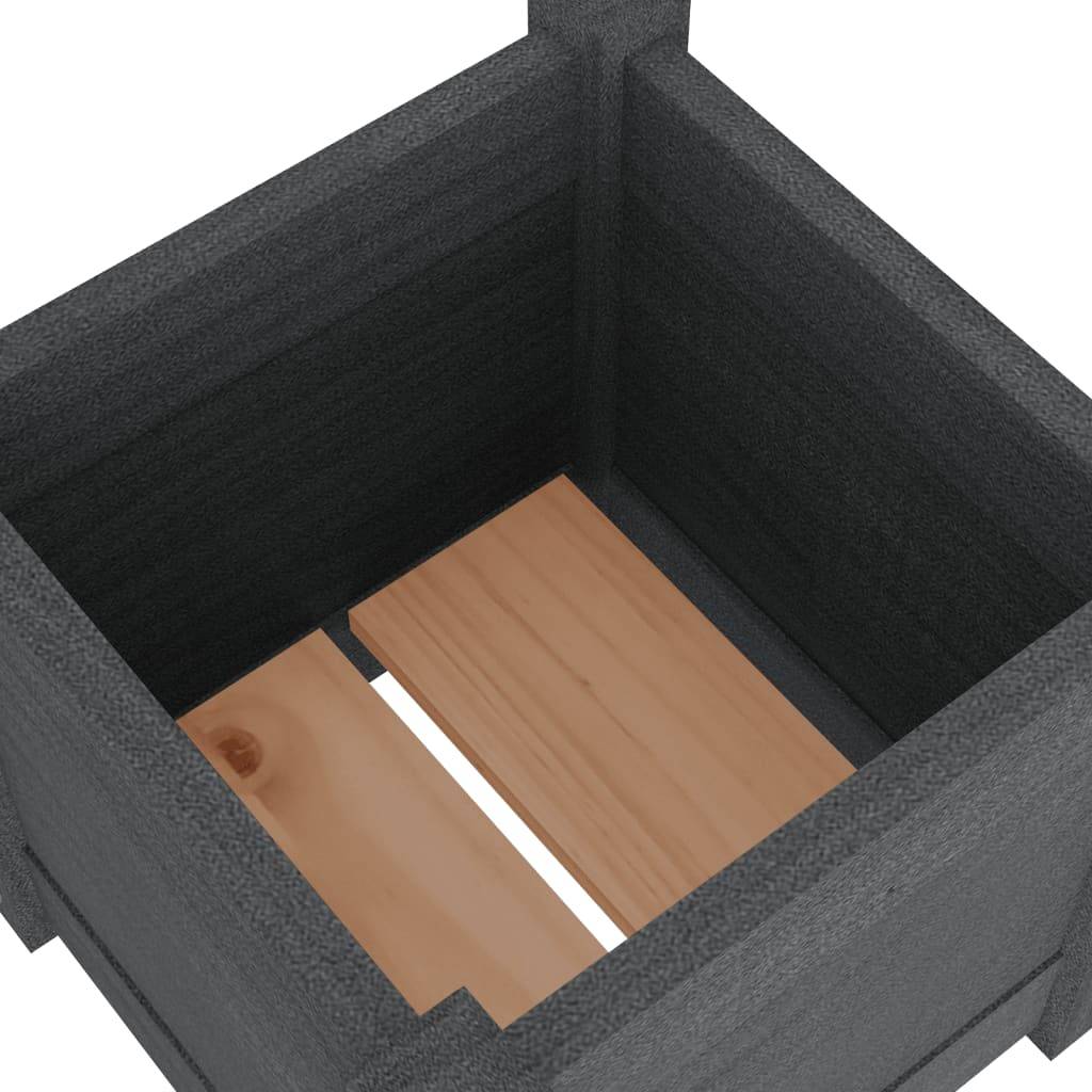 Vidaxl - Jardinières d'extérieur 2 pcs Gris 31x31x31 cm Bois de pin vidaXL 810527 - Image 8