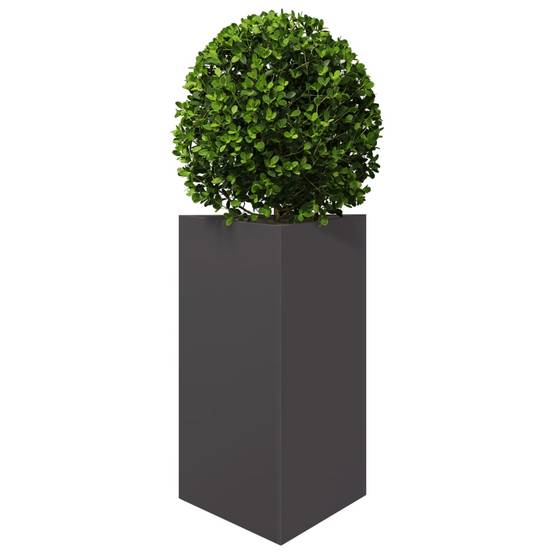 Jardinières triangulaires acier noir 50 x 43 x 75 cm - PANGIVO - Image 4