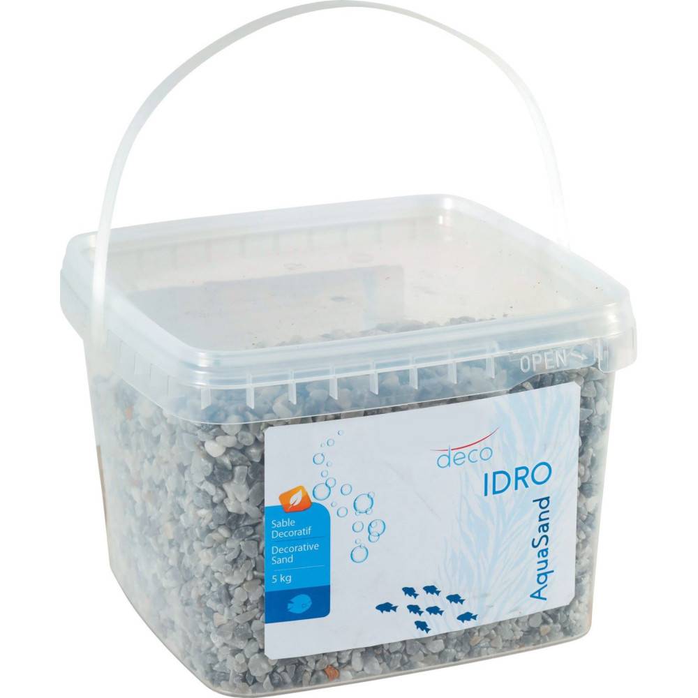 Gravier décoratif 2-3 mm gris Ashewa aquaSand 5 kg pour aquarium - Image 2