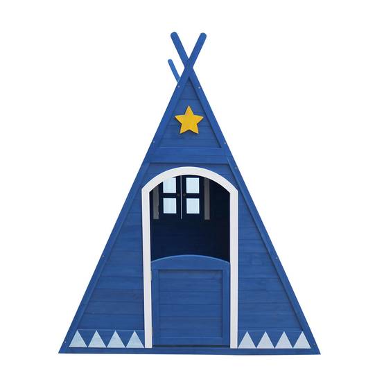 Tipi cabane pour enfant en bois peint - Cémonjardin - Imagen 3